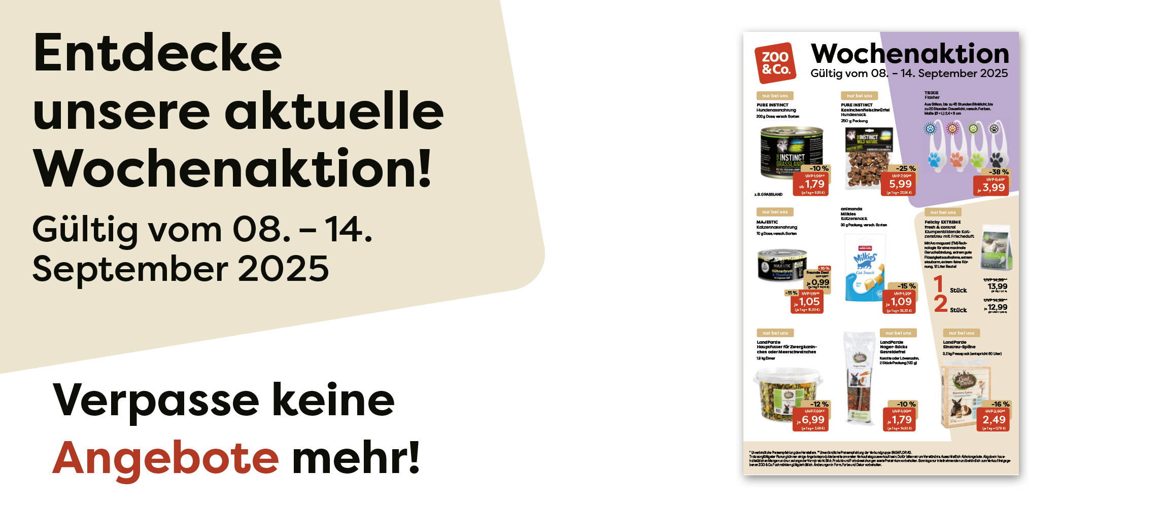 Entdecke unsere aktuelle Wochenaktion vom 08.09.-14.09.